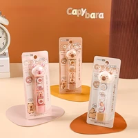 2 in 1 Correction Glue Tape Set for Kids Cute Cartoon Animal Capybara Gel Pen Correction Tape with Glue Dot Sticky Tape Gift 2