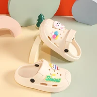 Summer Children Garden Clogs Shoes Boys Girls Beach Sandal Kids Lightweight Breathable Cute Cartoon Rabbit Slip Baby Slippers 1