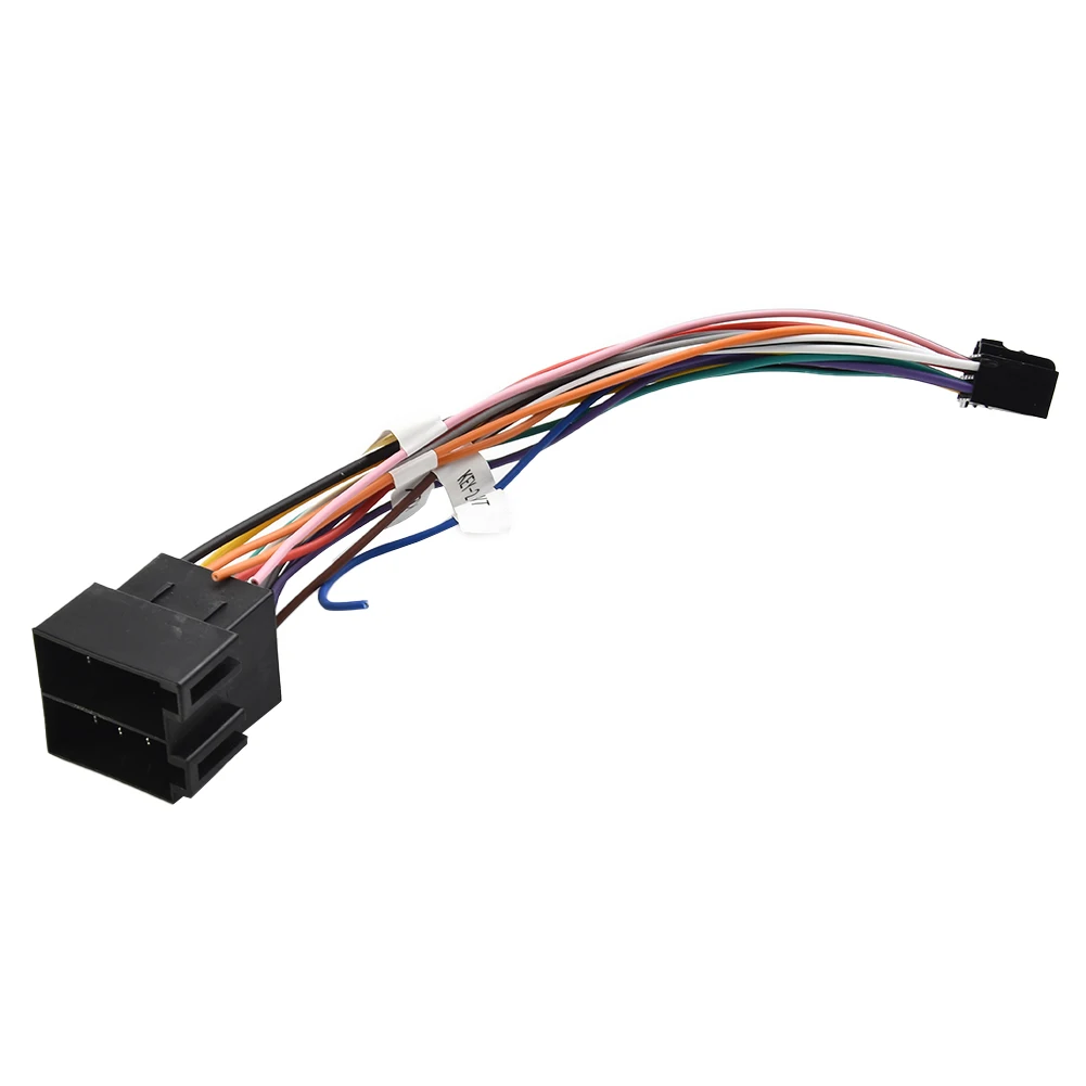 

Car Stereo Radio 16 Pin ISO Cable Adapter ABS Universal Male Plug To Female Connector Wiring Harness For Pioneer/AEG/Audiovox
