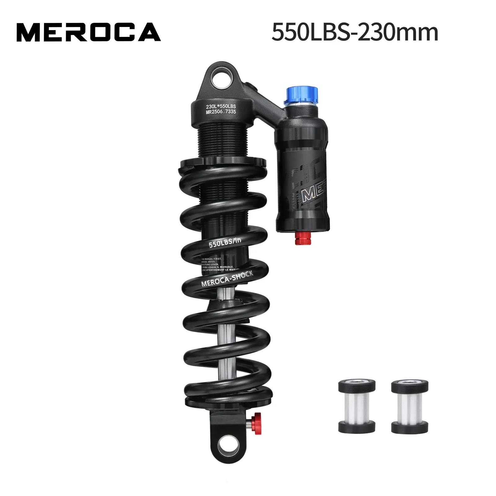 MEROCA MTB 리어 쇼크 업소버 190mm/210mm/230mm 스프링(공기압/댐핑 조정 포함) DH XM 쇼크 업소버 사이클링 부품