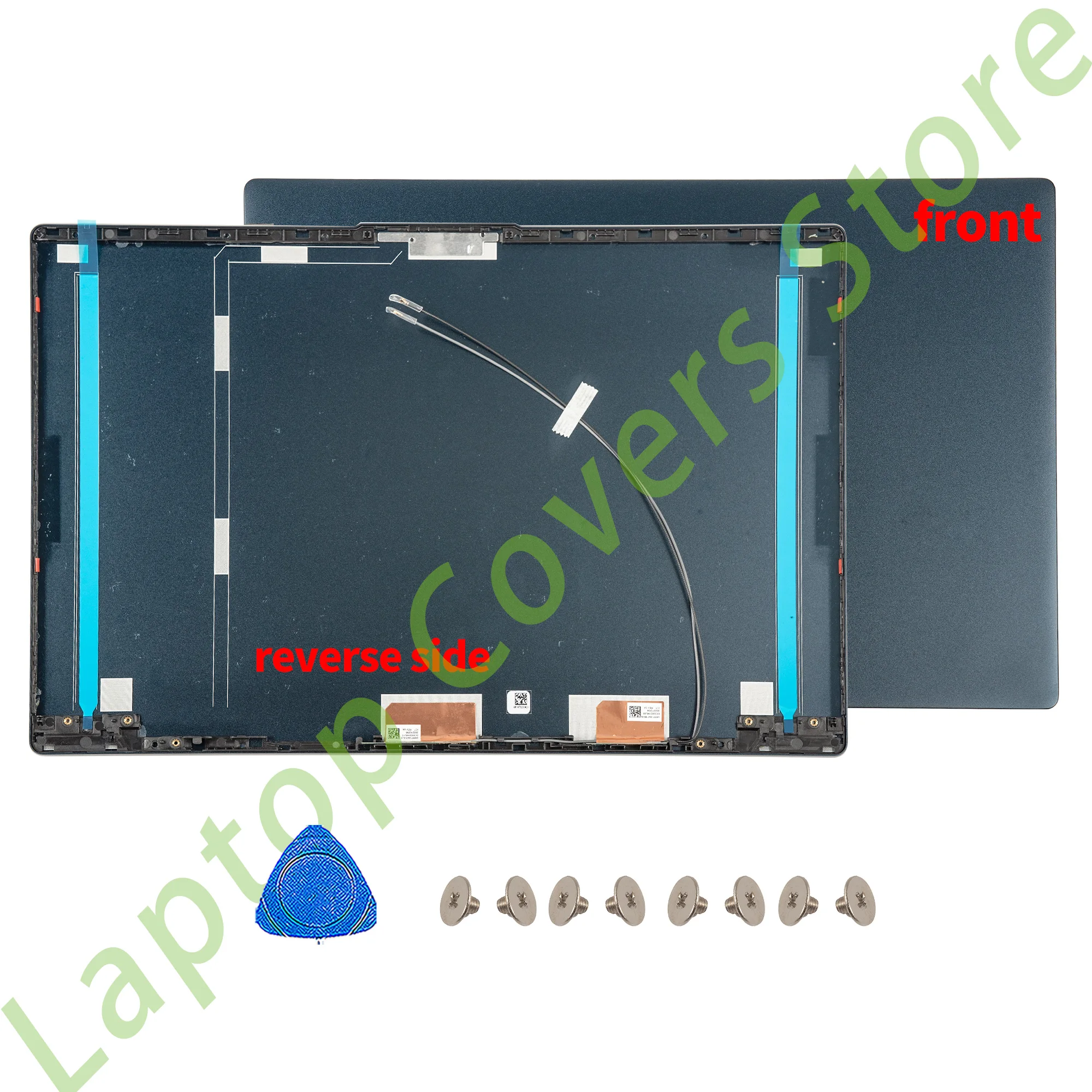 파란색 LCD 후면 커버, 전면 베젤 힌지, 팜레스트 하단 교체 2020, Ideapad 5 15IIL05 15ARE05 15ITL05 15ALC05