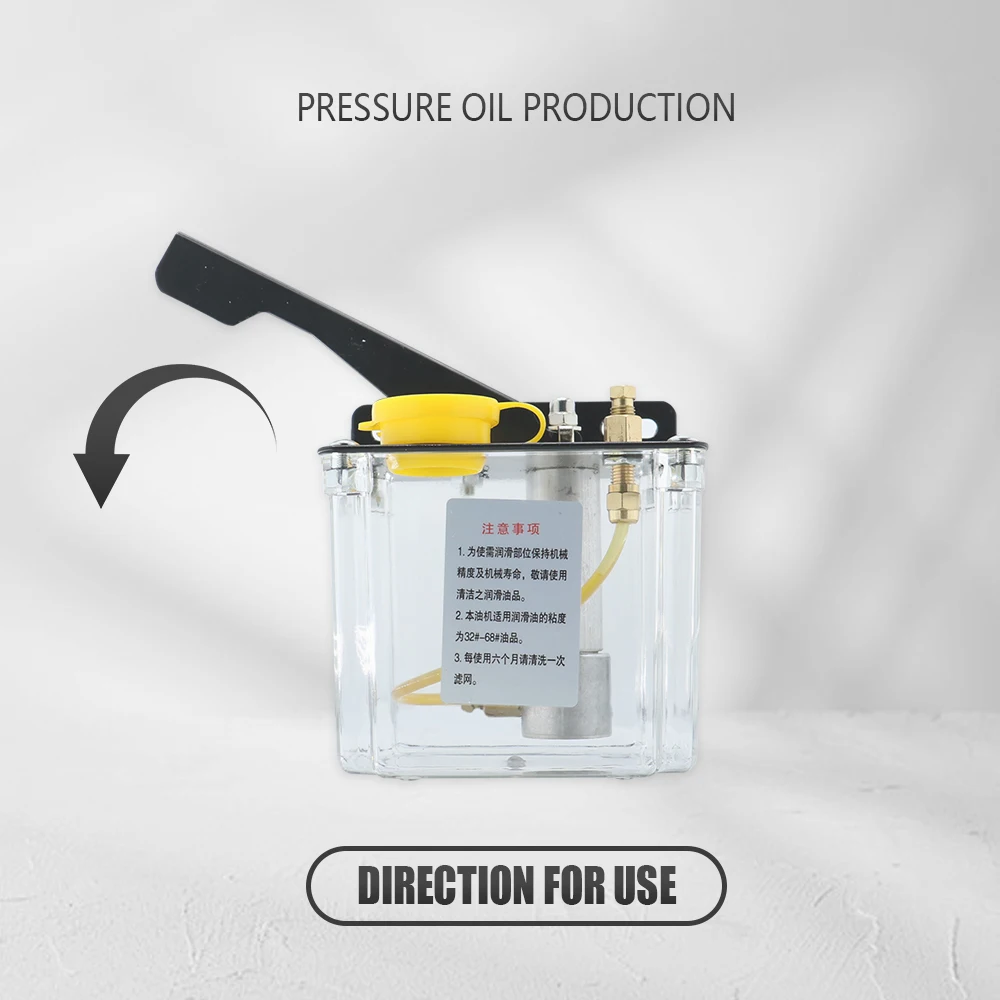 0.5L Lubricant Pump Manual Lubrication Oil Pump Right Left Mid for CNC Linear guide rail carriage