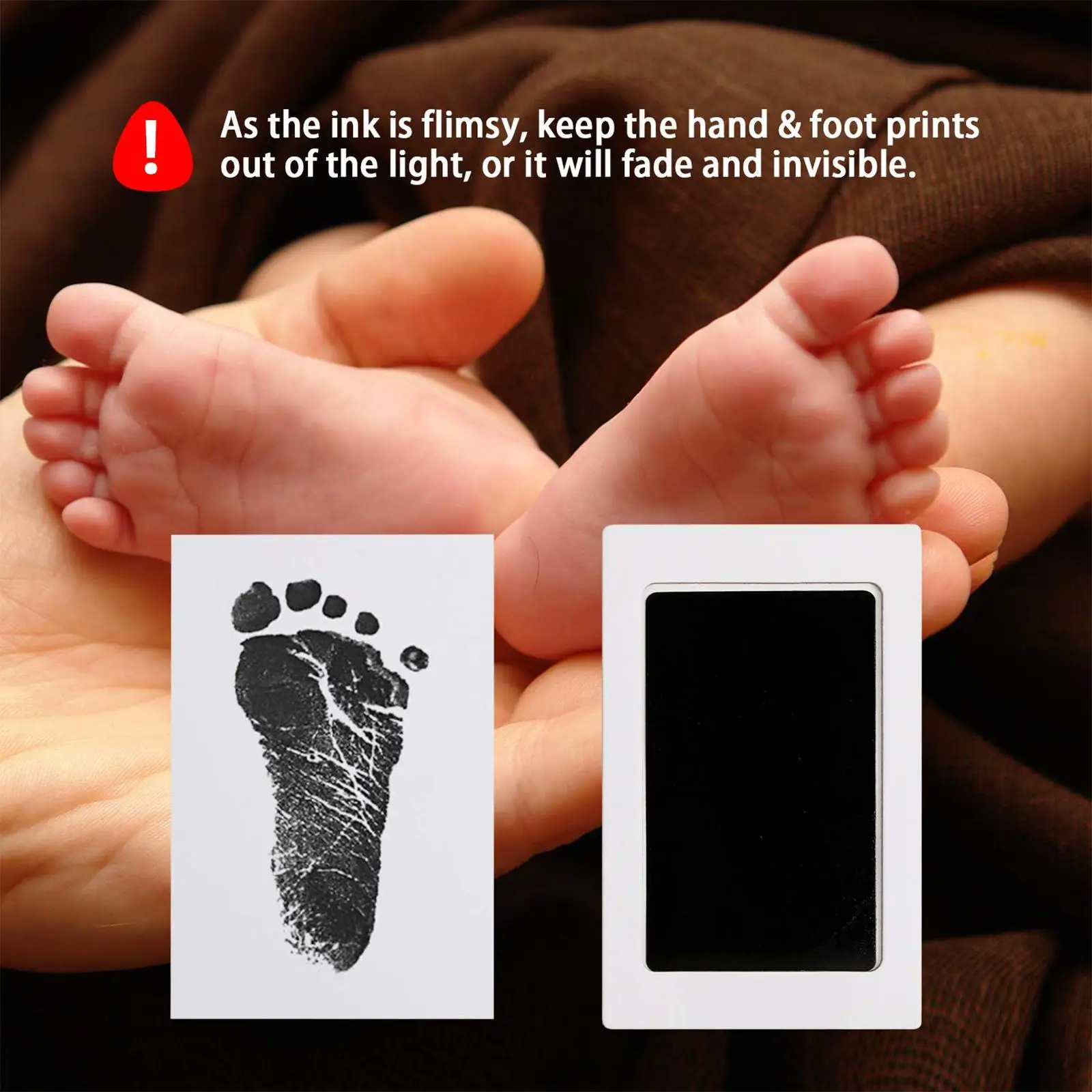 Baby Footprints Handprint Ink Pads Kits for DIY Photo Frame Accessories Baby Hand Foot Pet Cat Dog Paw Prints Souvenir Gifts