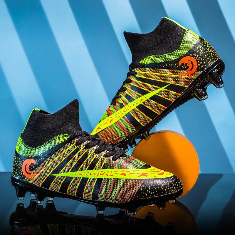 

Лидер продаж 2023, Мужская футбольная обувь TF/FG, детская износостойкая обувь для тренировок, уличная Нескользящая спортивная футбольная обувь