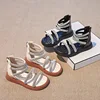 Girls Sandals 2025 Summer New Fashion Rhinestone Children's Roman Sandals Anti-sliperry Soft Kids Princess Beach Shoes G980 3