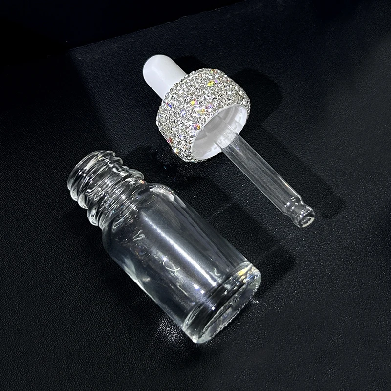 5ml Diamond Glass Dropper Storage Bottle Portable Essential Oil Lotion Split Jar Mini Essence Liquid Organization Repeatable 4
