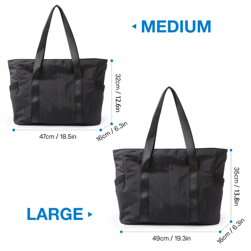 BAGSMART Women Tote Bag Lightweight Shoulder Bag With Yoga Mat Buckle for  Gym Work School Large Capacity Handbag Sports Bags