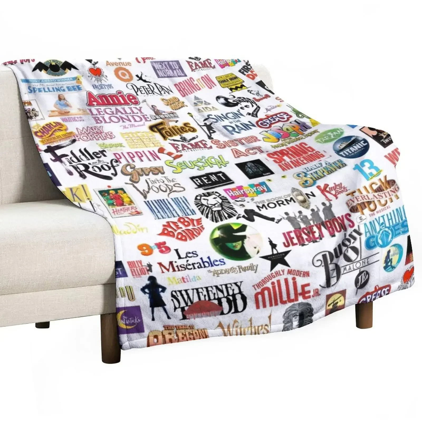 

Musical Logos Throw Blanket Polar Tourist Blankets For Bed Blankets