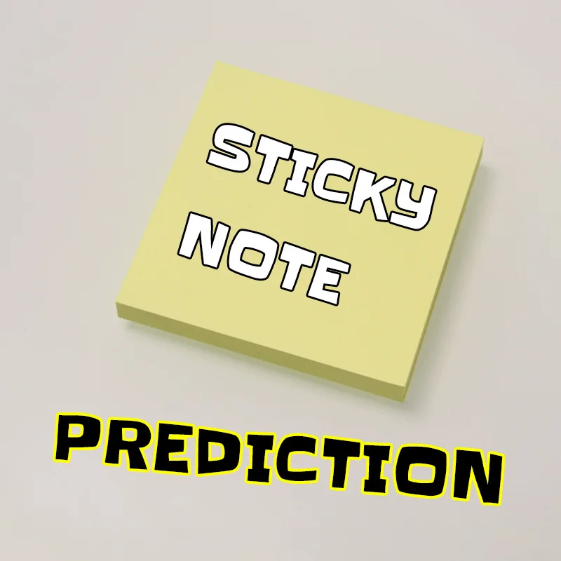 Sticky Note Prediction Mentalism Magic Tricks Illusions Gimmicks Stage Close Up Magie Props Magician Note Pad Mind Reading Fun truth in capsule by j c magic mentalism magic tricks prediction mind reading magic props gimmick illusions close up magician