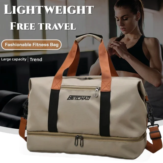 Sac de sport, sac de fitness, sac de voyage extensible de grande capacité. Parfait pour la salle de sport, les voyages de week-end, comme bagage à main et polyvalent. 1
