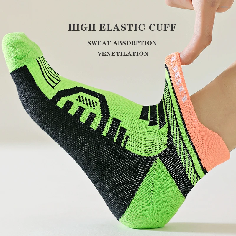 4/5 Pairs/Lot Men Low Cut Sport Socks Professional Men Basketball Socks Breathable Cycling Travel Socks For Men