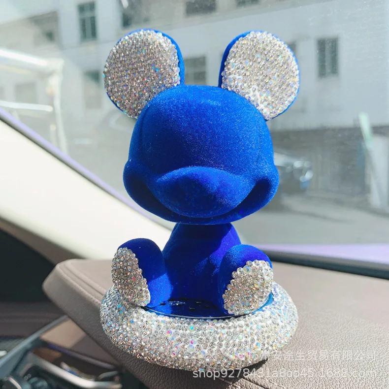 ديزني الكرتون أنيمي ميكي ميني ماوس سيارة زخرفة الم...