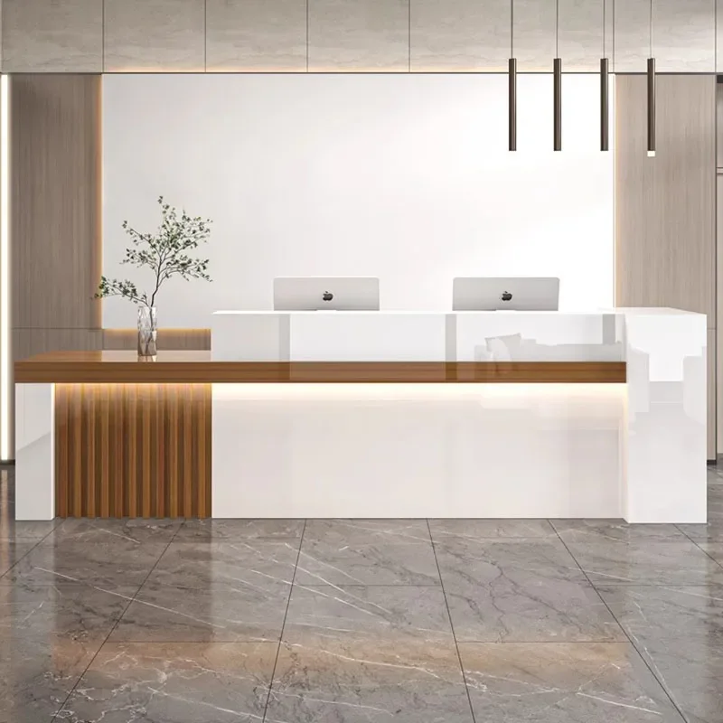 Clothing Store Counter Motion Desk Bellezza Reception Tables Folding Wall Table Desks Cash Register Design Atril Office Hallway