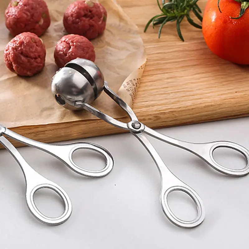 Meat Ball Maker 1 Set Of Fish Ball Shrimp Ball Round Rice Maker Stainless Steel Easy To Clean Kitchen Gadgets
