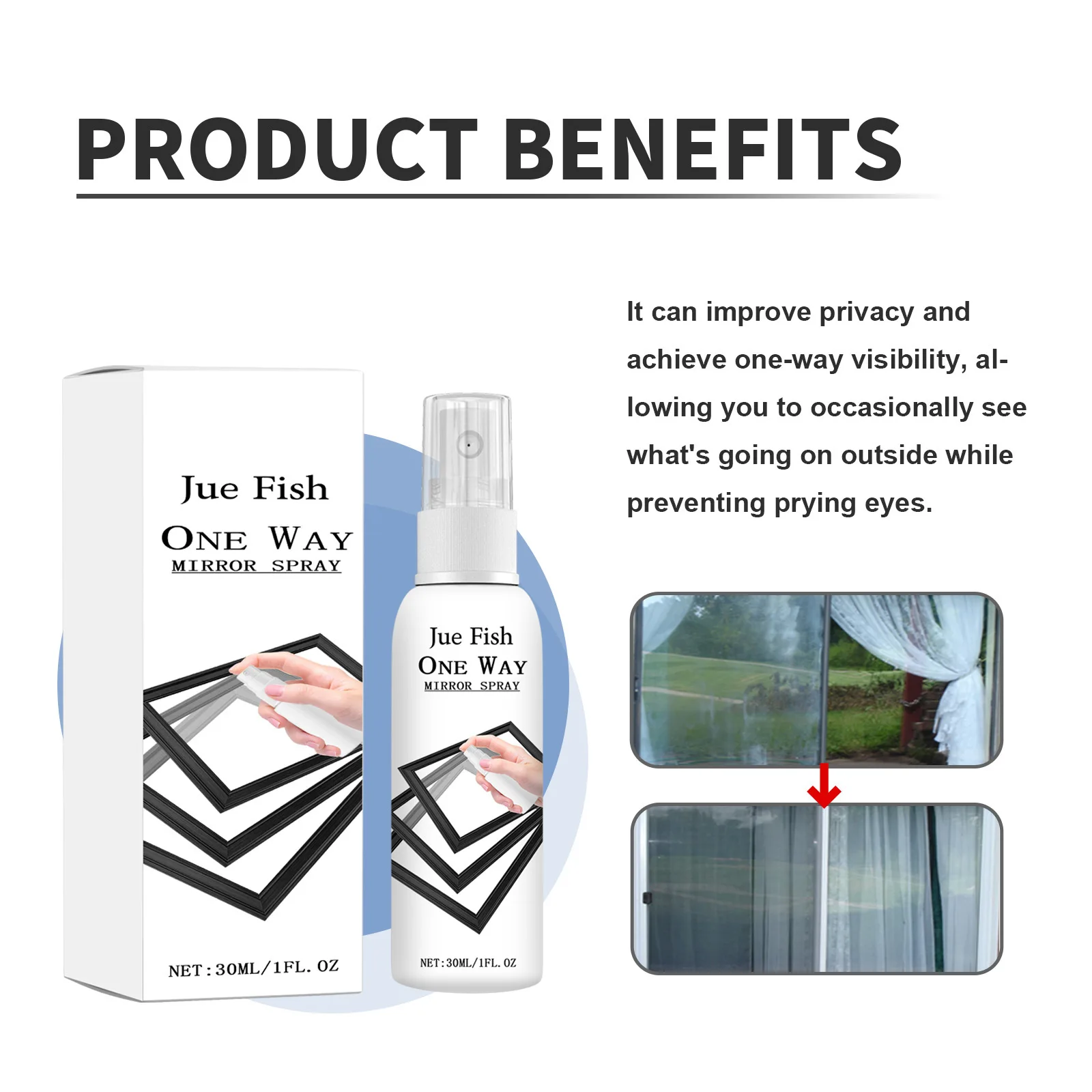 Window Cleaning Spray Hard Water Stains Remover Car Window Degreasing Shower Door Mirror Brightening Glass Descaling Solution
