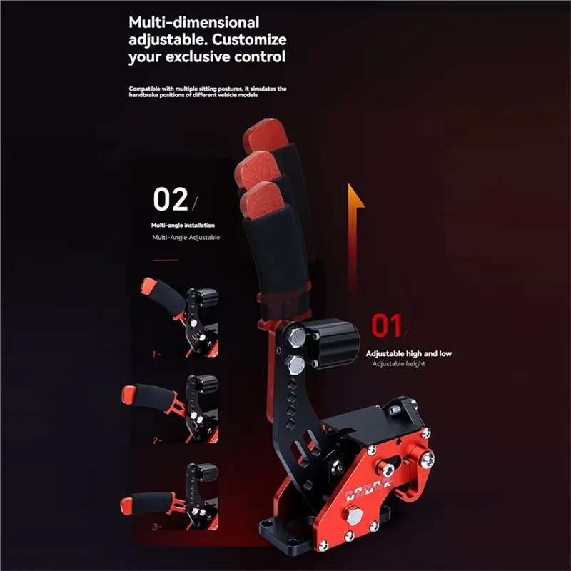 PC USB 시뮬레이션 레이싱 지능형 진동 듀얼 모드 리니어 핸드브레이크 (후지와라 드리프트 랠리 투마 몬스터용)