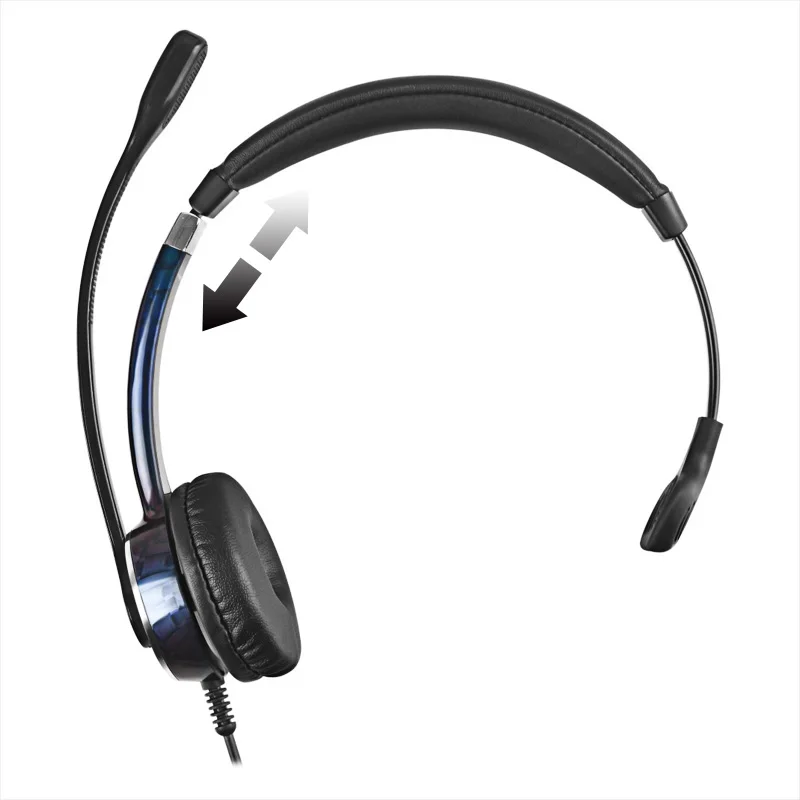 FC21 Wired Headset Noise Cancelling Headphone with Controller Suitable for PC/Phone/Laptop/Home office Earphone of Operator