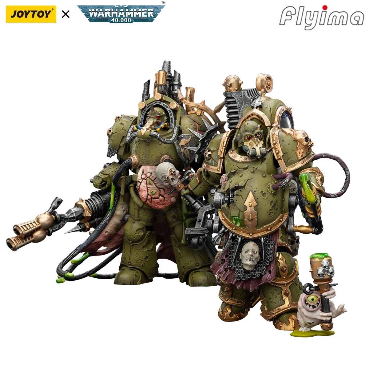 [재고 있음] JOYTOY 워해머 40K 1/18 액션 피규어 데스 가드 폴 블라이트스폰&로드 오브 바이런슬 2개입 애니메이션 모델