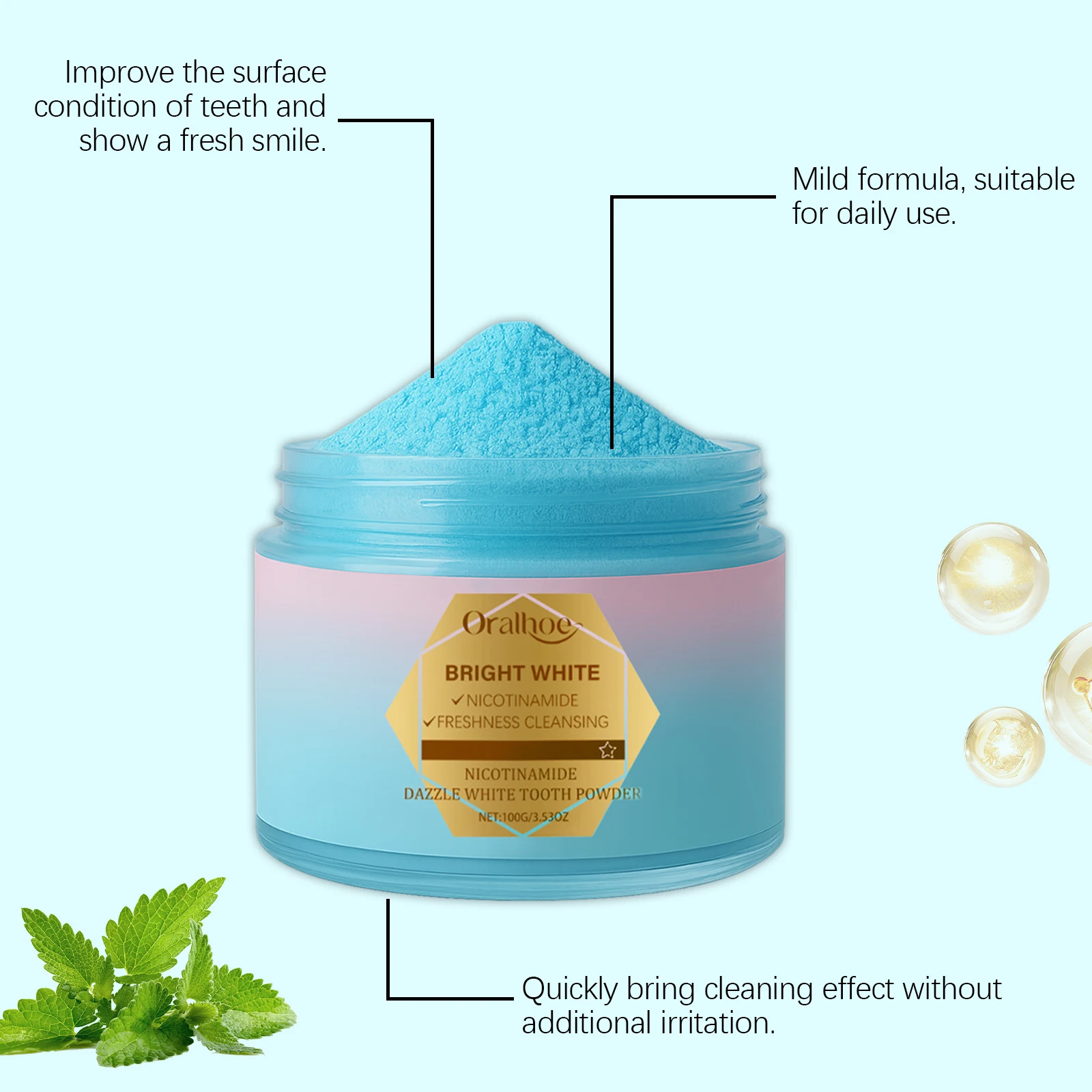 Close-up of Oralhoe Product