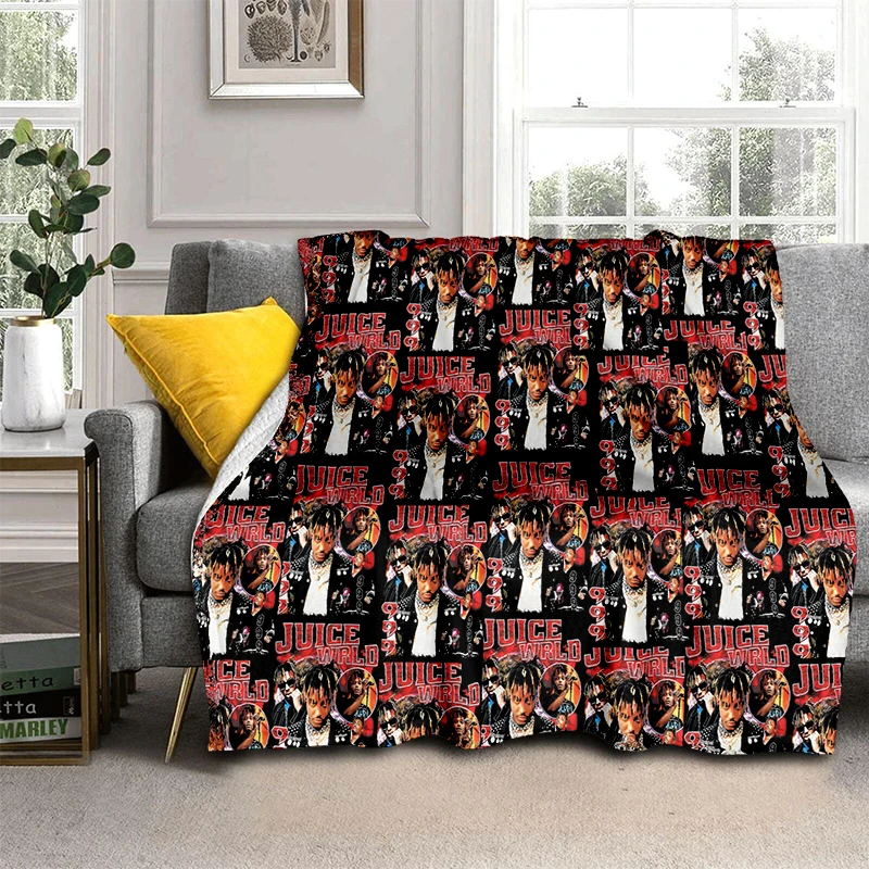 3D Print Juice WRLD 999 Legend Rapper Album Blanket,Soft Throw Blanket for Home Bedroom Bed Sofa Travel Picnic Cover Kid Gift 3