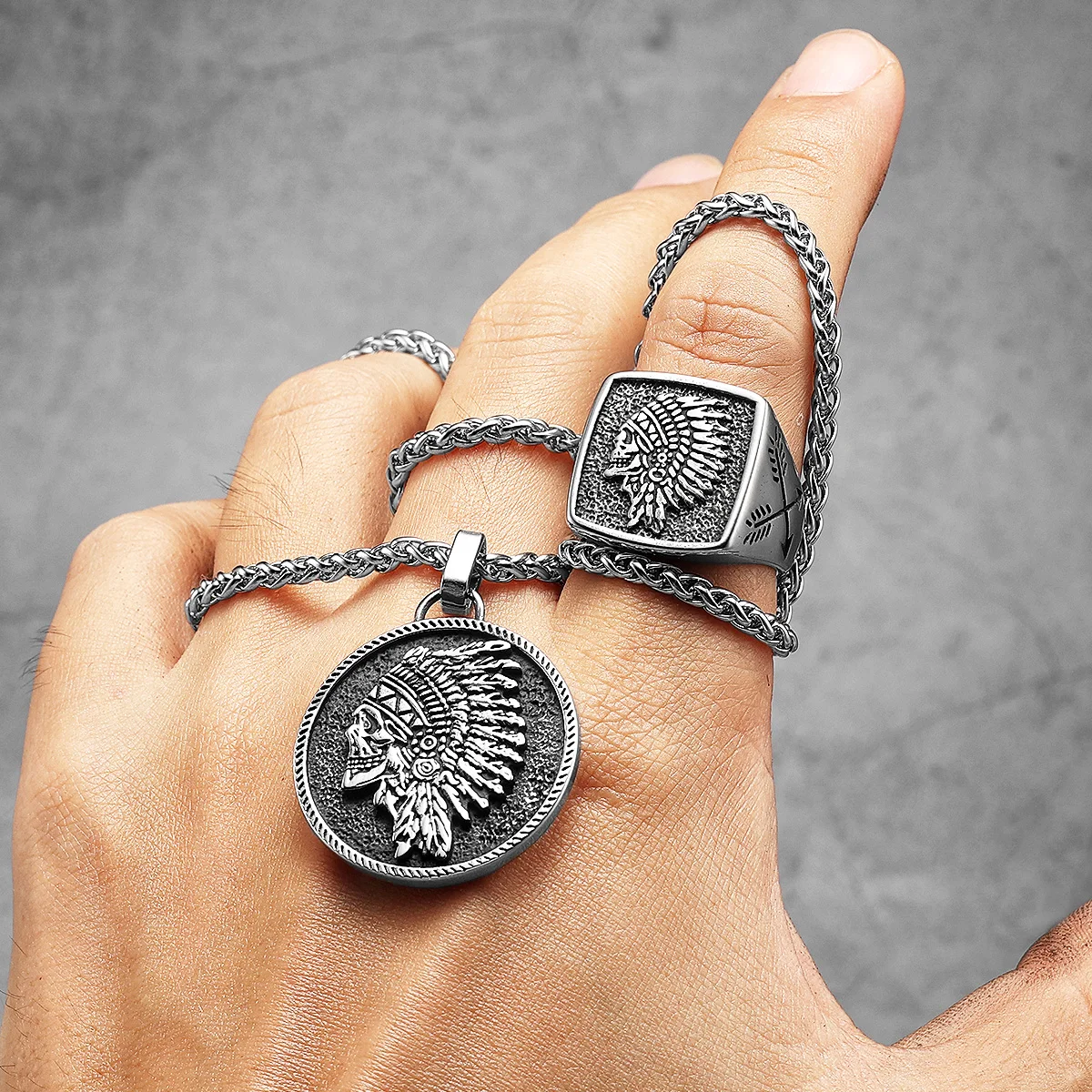 Anello Uomo In Argento Orsini Gioielli - Diamante Nero 0.03 Ct