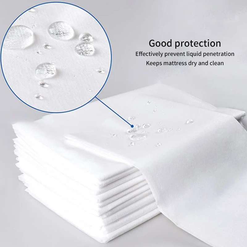 Disposable Bed Sheet Beauty Salon Spa Thin Waterproof Bed Sheet Non Woven Breathable Waterproof Travel Hotel Bed Sheet 4