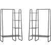 Freestanding Clothes Garment and Accessories, Organizer Closet Rack (BLK) 4