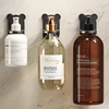 1/4/10pcs Wall Mounted Self-Adhesive Shampoo Bottle Shelf Adjustable Dispenser Shower Gel Bottle Rack Hook Hanging Hanger 3