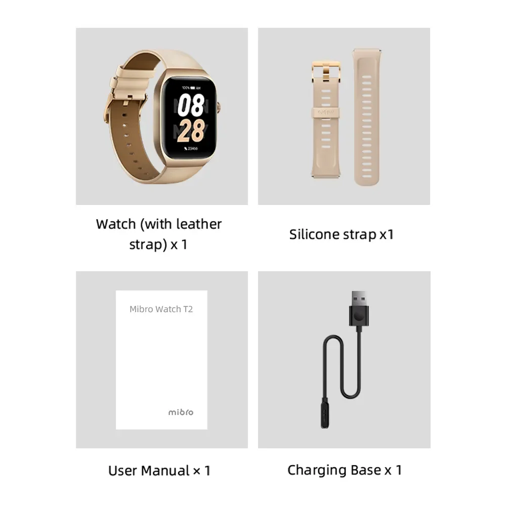 Mibro T2 Ʈġ GPS Ŵ 1.75ġ AMOLED HD ȭ ݼ ü а  300mAh ͸ AOD 2ATM   ȭ    Ʈġ