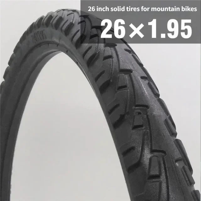 Bicycle solid tire 20/24/26 inch x1.50/1.95/1 3/8 bicycle solid tires 26 inch MTB tire Anti Stab Riding for road bike tyre 3