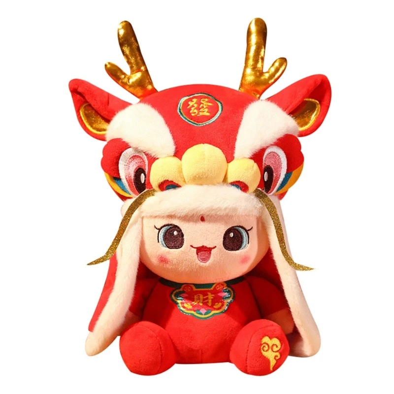 Plush Dragon Chinese Zodiac Stuffed Decorative MascotDoll New Year Ornament Dropship