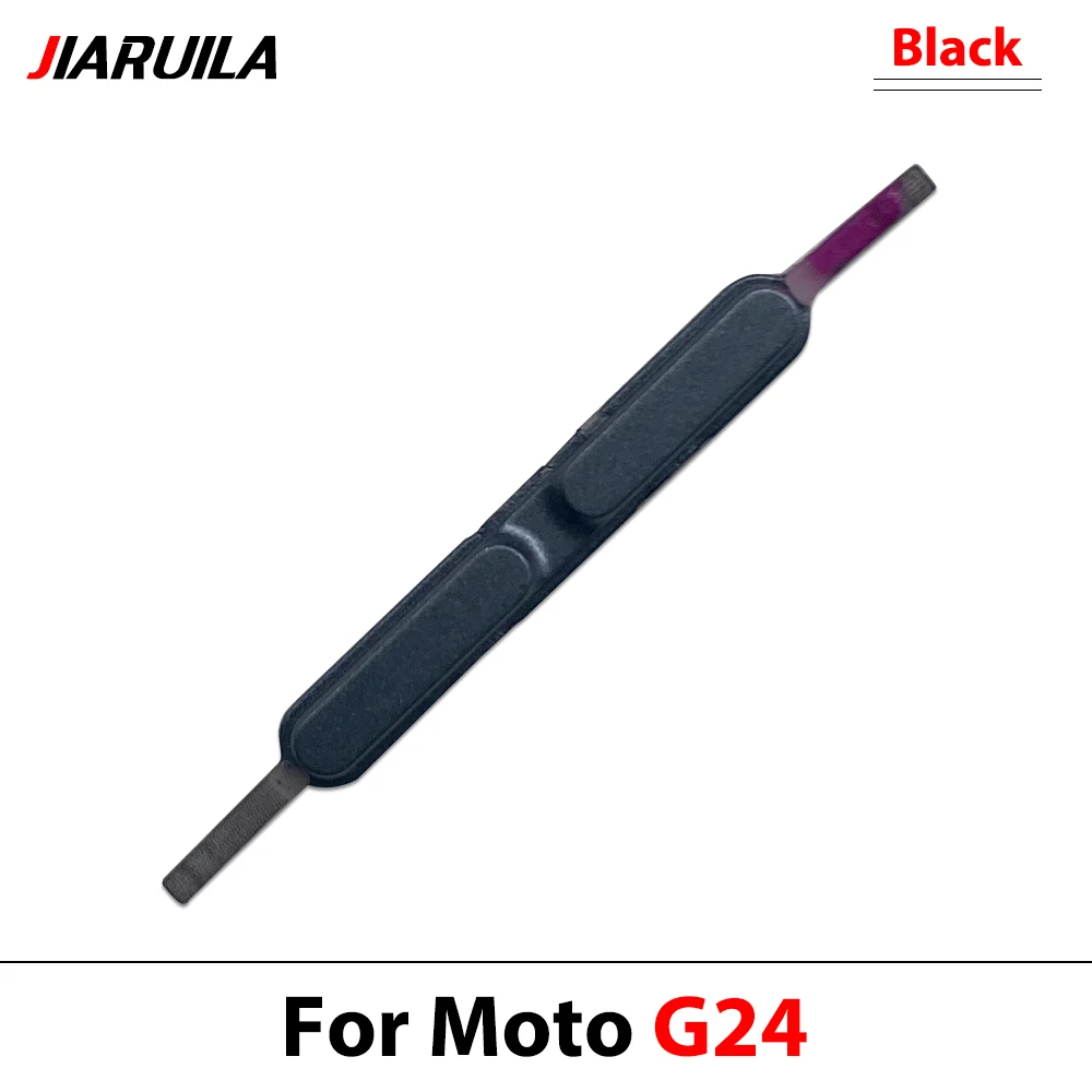모토 G24 G35 G45 G85용 새 전원 볼륨 측면 버튼 키 교체 부품, 볼륨 버튼 + 전원 켜기/끄기 수리