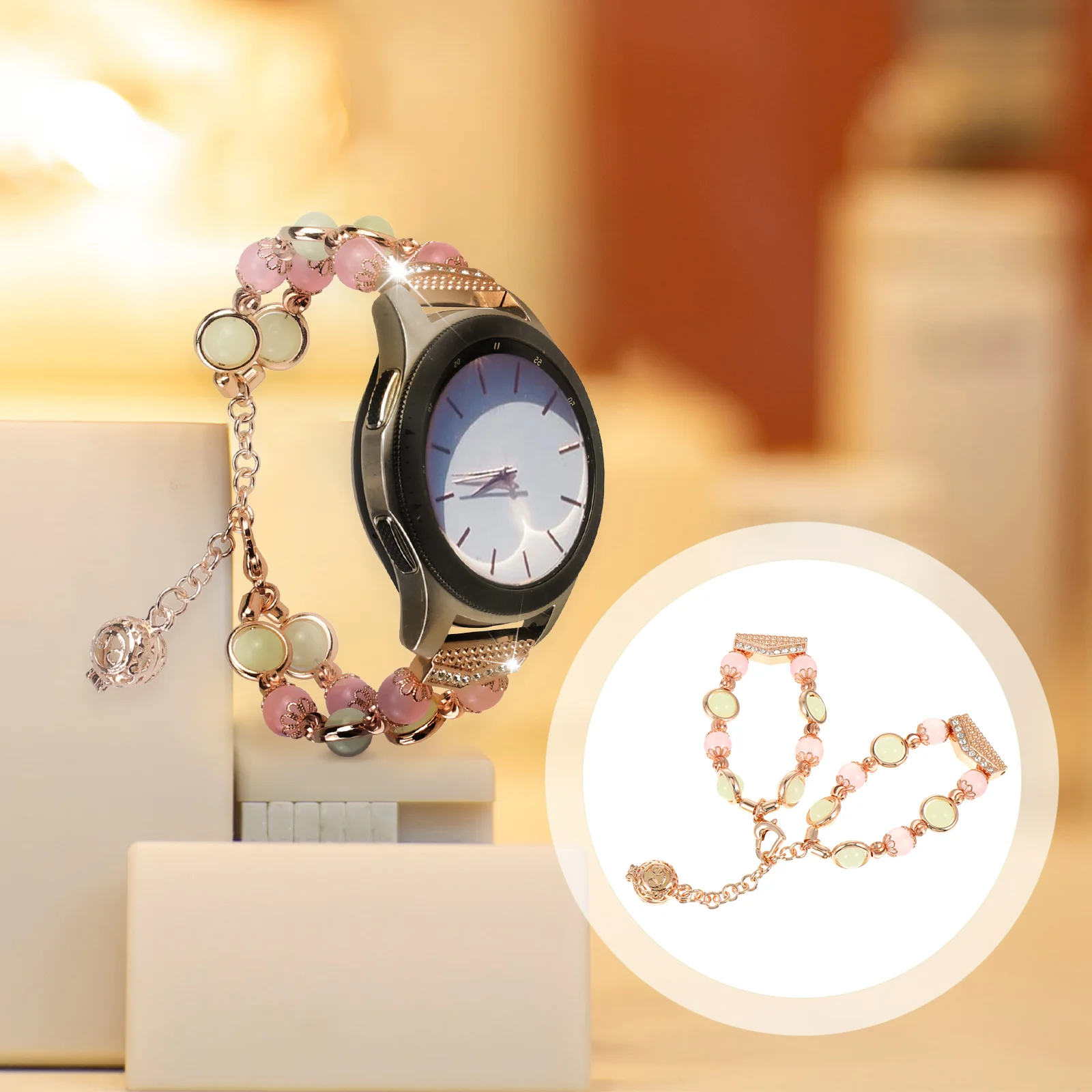 

Watch Strap Agate Smart Watch Bracelet Compatible for Galaxy Watch Active 2