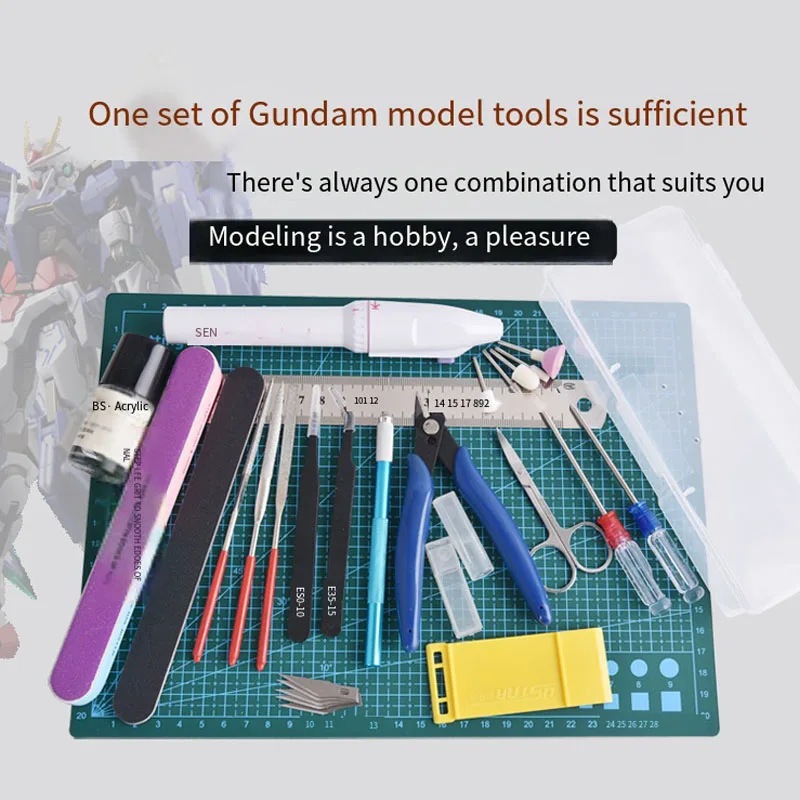 Bigstone 13 PCS Gundam Model Tools Kit - Hobby Building Set For Cars, Robots & Planes