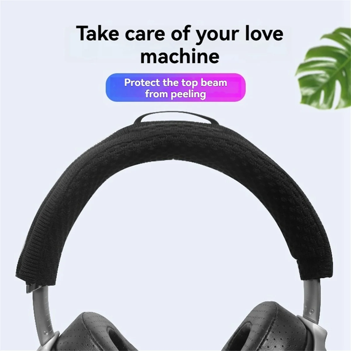뜨거운 판매 MDR-Z7 MDR-Z7M2 헤드폰 보호대 지퍼 헤드 밴드 헤드폰 헤드폰 액세서리 용 니트 빔 커버