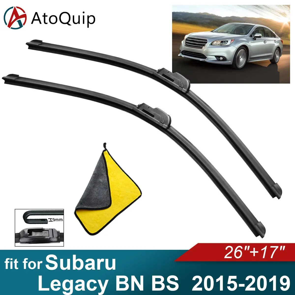 

Аксессуары для Subaru Legacy BN BS, щетки стеклоочистителя из мягкой резины, переднее лобовое стекло автомобиля