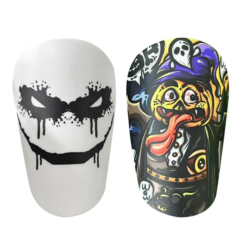 1Pair Mini Football Shin Pad Wear-resistant Shock Absorbing Leg Protector Lightweight Portable Soccer Training Shank Board