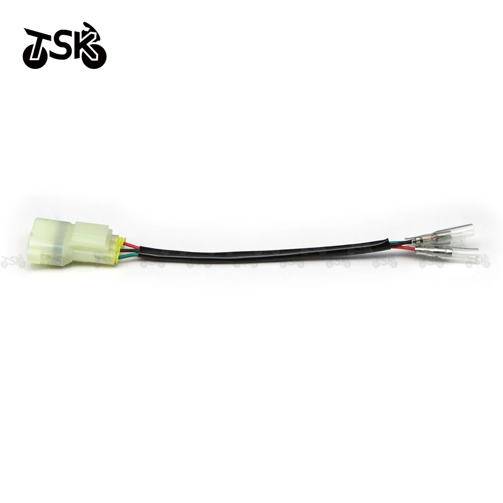 3 Wires Front Turn Signal Indicators Wire Harness Connector Lead Plug Wiring Adapter For Honda Taillight Power Supply Accessorie