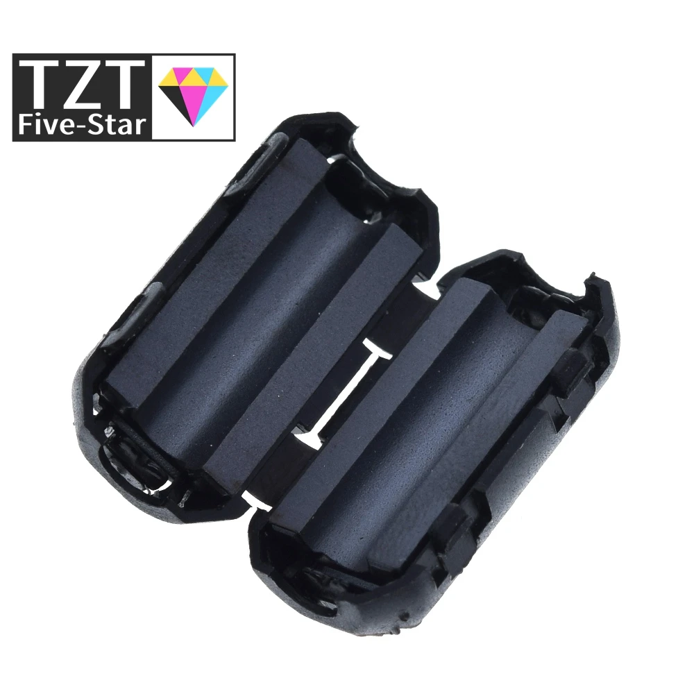 Ferrite Core Filter 5mm Clip-On Ferrite Ring Core Noise Suppressor For EMI RFI Clip Cable Active Components Filters
