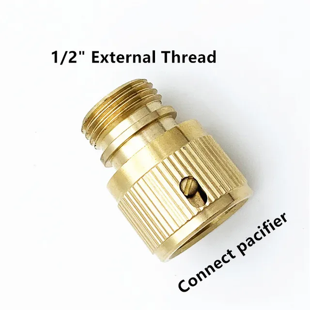 1/2 "Férfi Szál Sárgaréz Gyors Csatlakozó Kerti Öntözés Adapter Víztömlő Ízületi Mezőgazdasági Öntözőszerszám Szerelvények Tartós - Image 2