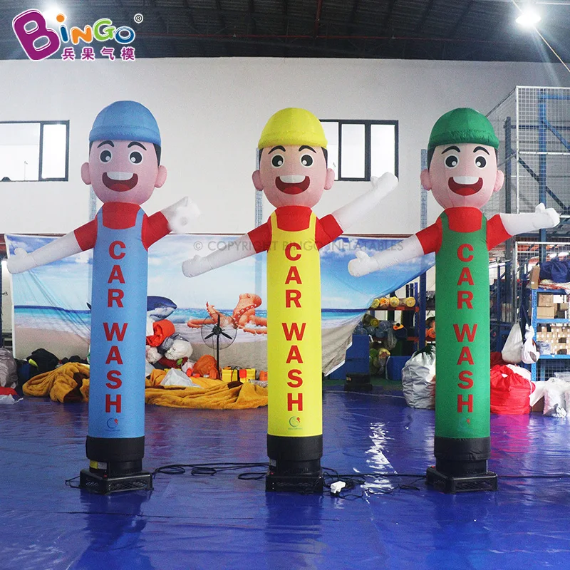 9.8Ft Inflatable Car Wash Blue/Yellow/Green Air Dancer Inflatable Toys Advertising For Sale-Toys
