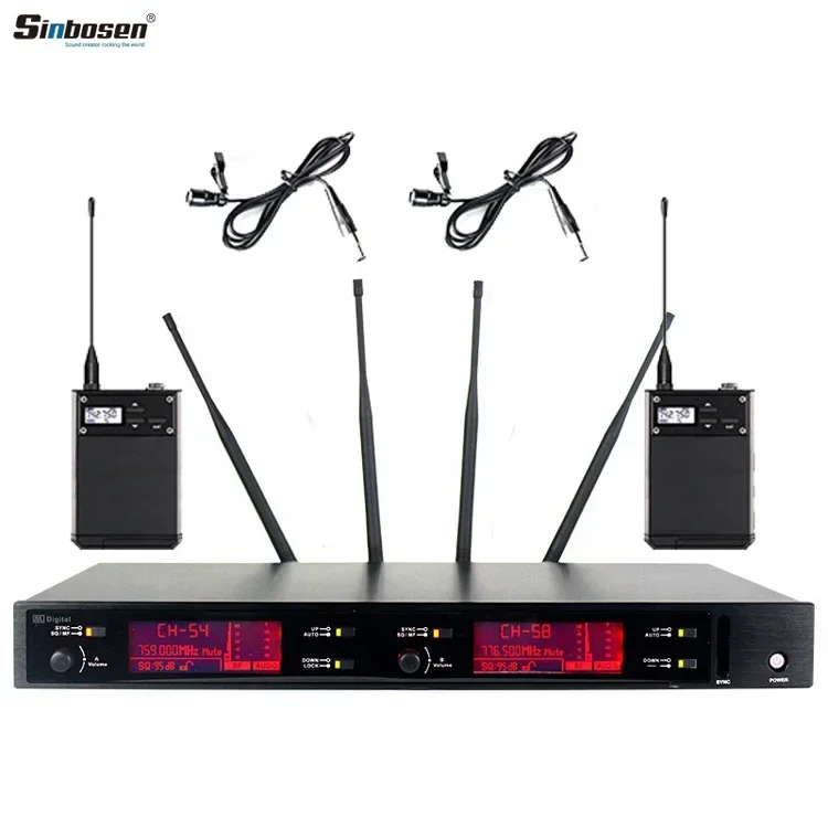 무선 UHF 핸드헬드 마이크, A-220D 전문 디지털 마이크, 400 m