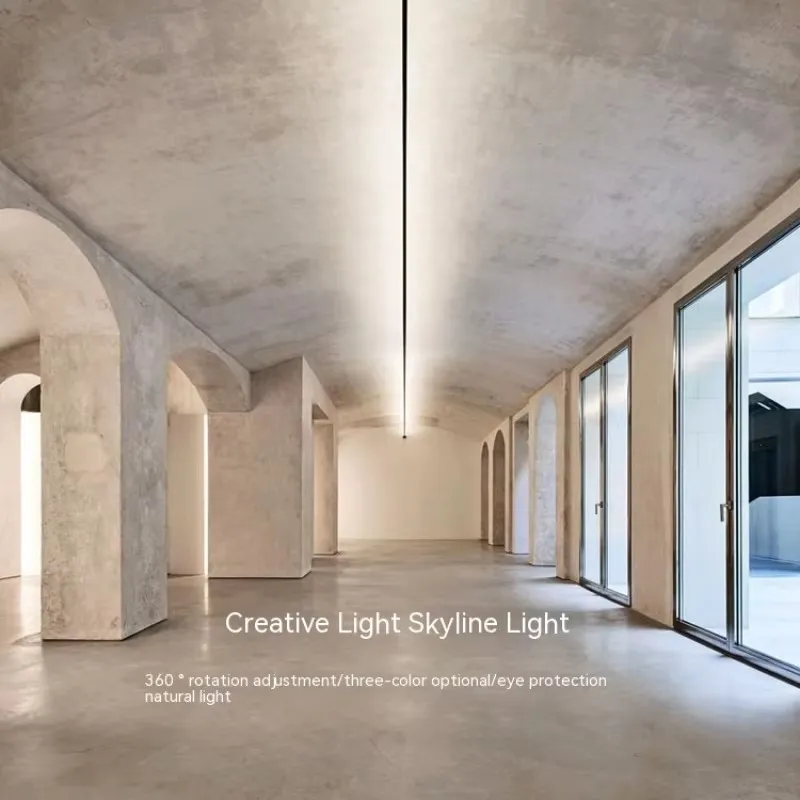 Steel strip light COB95 surface mounted intelligent dimming for corridor aisle