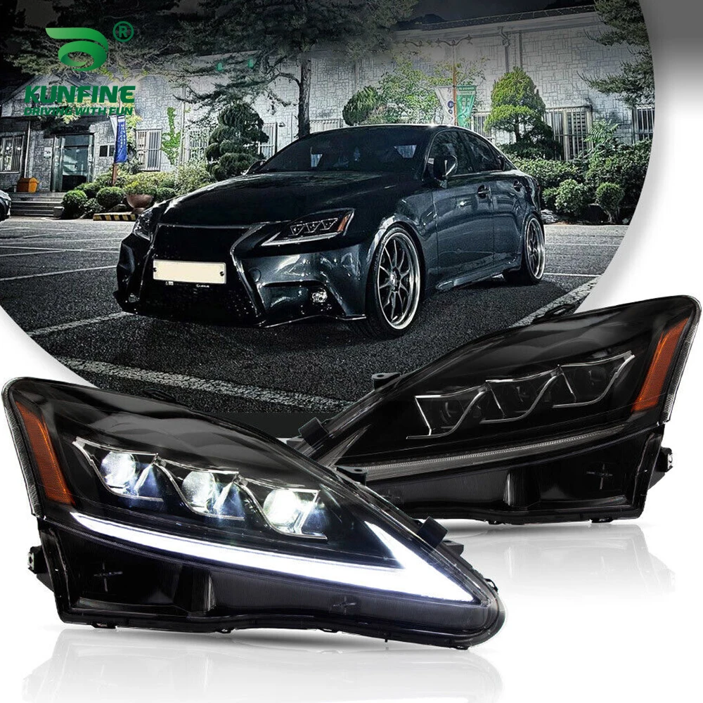 

Пара автомобильных фар в сборе для LEXUS IS250 IS300 2006-2012