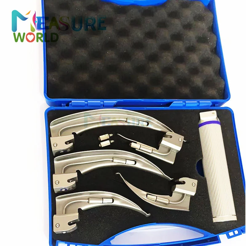Stainless Steel Anesthesia Throat Mirror Intubation Laryngoscope Adult child Fiber Optic laryngoscope Tool Parts 5pcs/lot anesthesia throat mirror