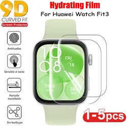 Pack of HD Screen Protectors: Anti-Scratch Clear TPU Hydrogel Film for Smartwatch Accessories (For Huawei Fit3)
