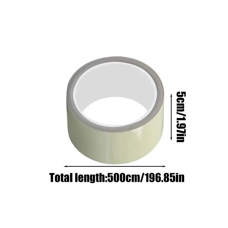 Glow in Dark Tape High Brightness Safety Egress Markers Glow in the Dark Duct Tape Wear-Resistant Green Fluorescent