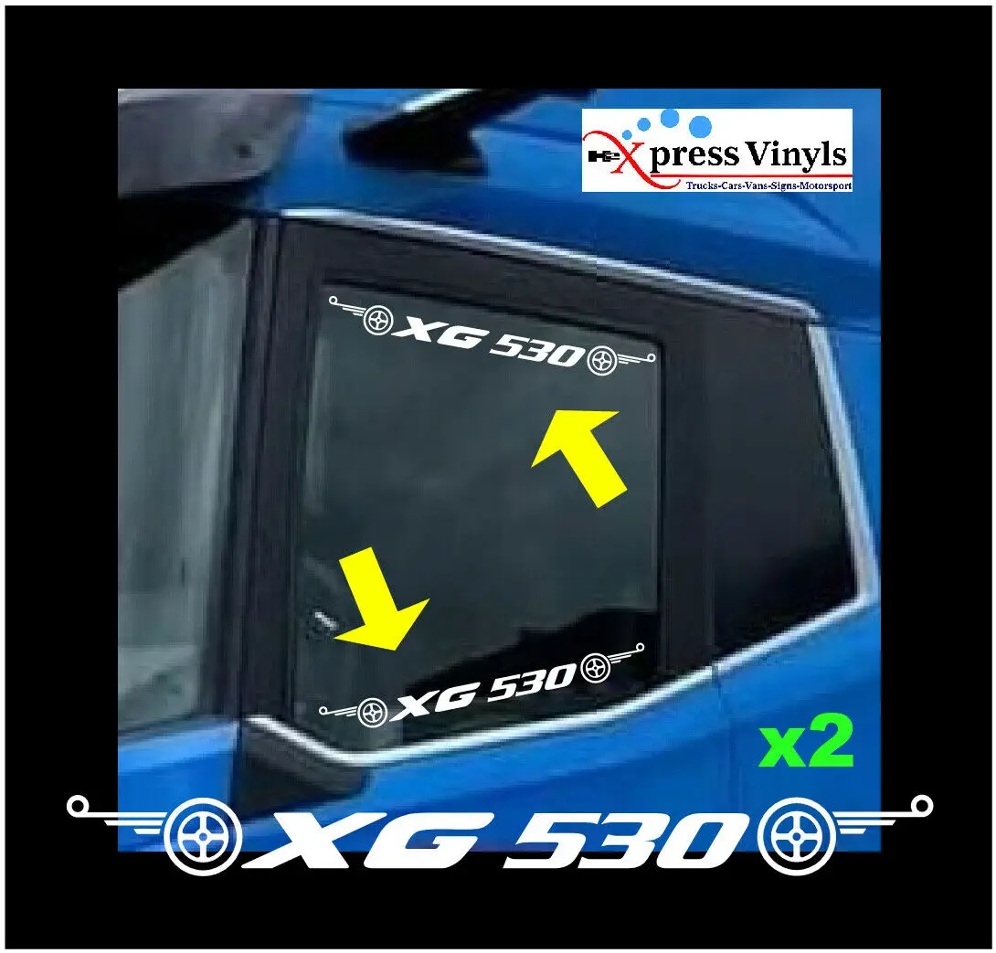 

Наклейки на окна x2, для 530, XG, XG