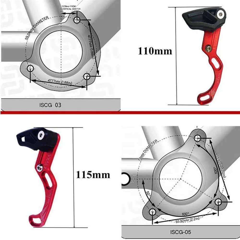 Bike Chain Guide Single Speed MTB Bicycle ISCG05 ISCG03 BB Post Mount Wide Narrow Gear Guider Chain Guide Bike Single Chainring