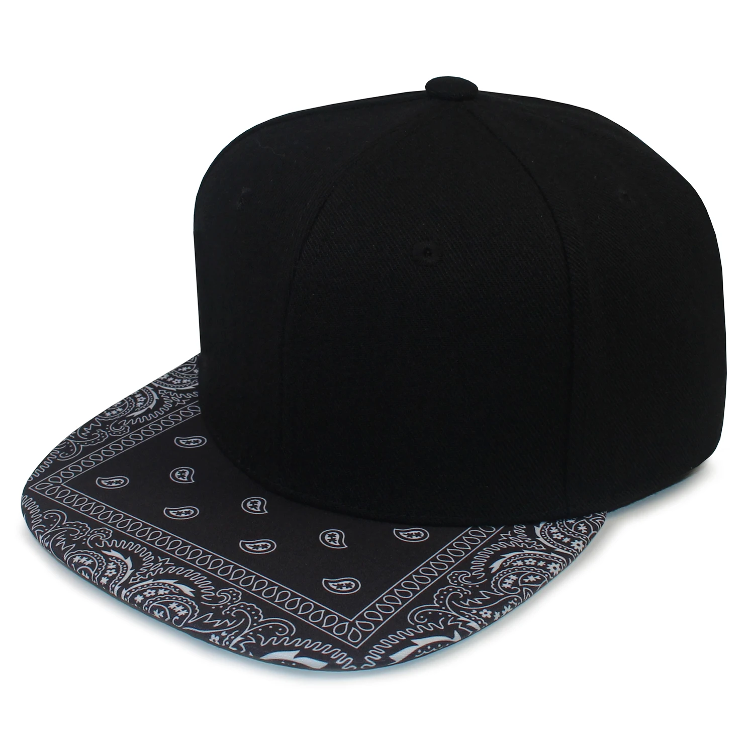 Baseball Cap Fashion Bandana Print Hip Hop Hat Snapback Hat for Men Women